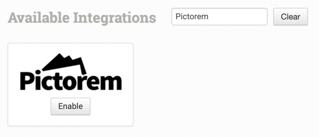 Searching for the Pictorem integration